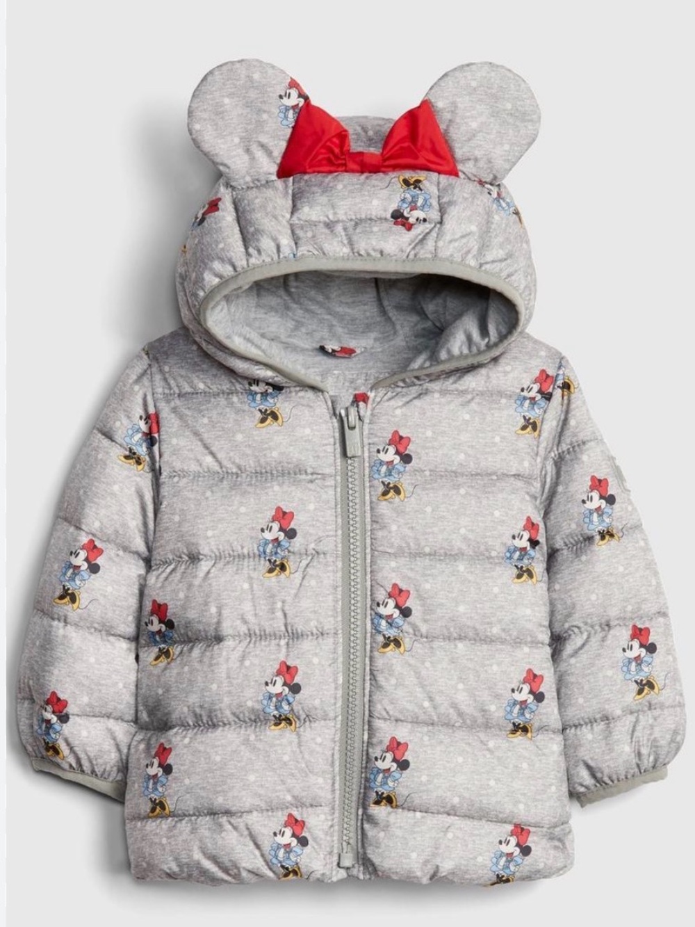 Gap  Minnie Mouse Puffer Jacket with Hood and Bow